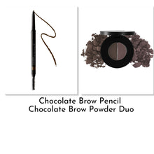 Load image into Gallery viewer, RETRACTABLE WATERPROOF BROW PENCIL AND BROW POWDER DUO