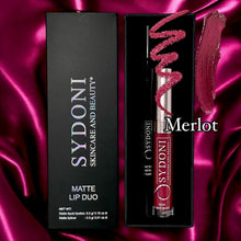 Load image into Gallery viewer, NEW! MERLOT MATTE LIP DUO-BERRY LIP PENCIL WITH MERLOT MATTE LIQUID LIPSTICK