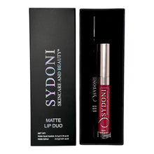 Load image into Gallery viewer, NEW! MERLOT MATTE LIP DUO-BERRY LIP PENCIL WITH MERLOT MATTE LIQUID LIPSTICK