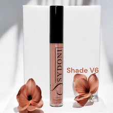 Load image into Gallery viewer, SHADE V6 LUSTRE VINYL FINISH LIPGLOSS - Sheer Brown with Light Gold Shimmer