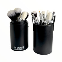 Load image into Gallery viewer, COMPLETE 14 PIECE PROFESSIONAL MAKEUP BRUSH COLLECTION with BRUSH HOLDER