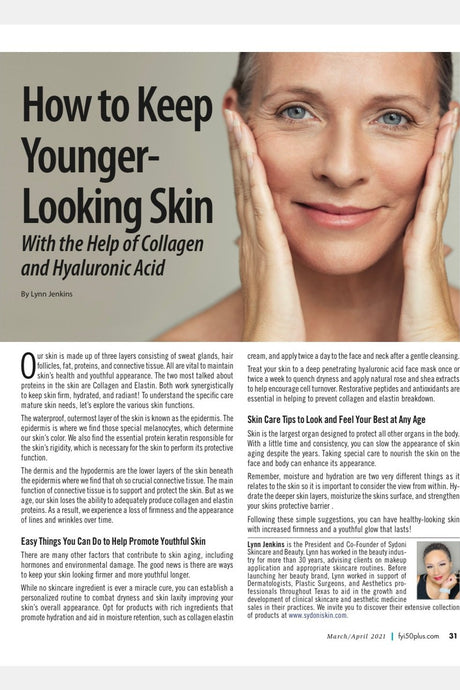 How to Keep Younger Looking Skin by Lynn Jenkins for fyi50+ Magazine