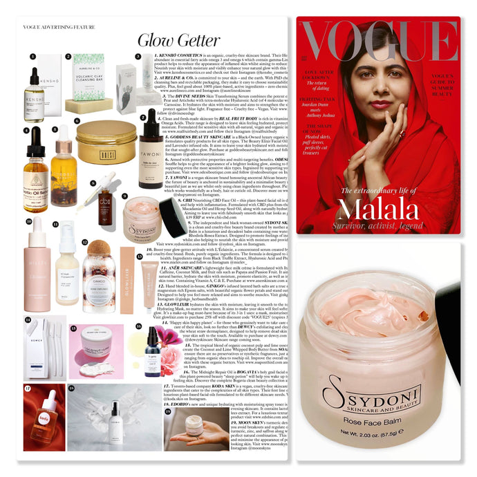 British Vogue Glow Getter-Rose Face Balm