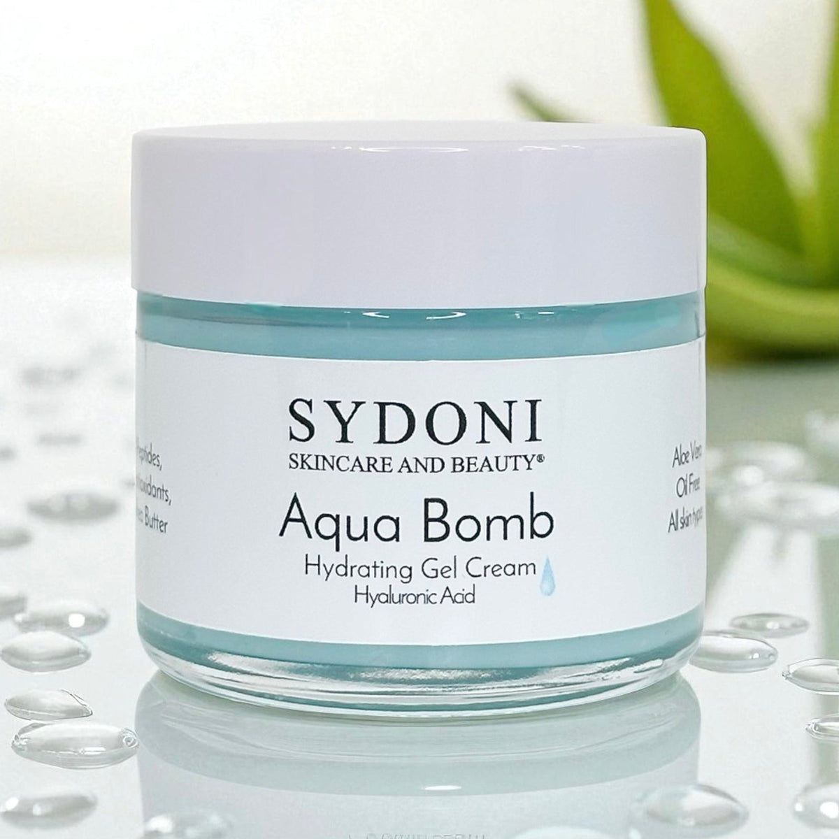 MOST LOVED! AQUA BOMB HYDRATING GEL CREAM with HYALURONIC ACID AND PEPTIDES 1.7 fl. oz.