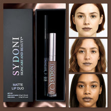 Load image into Gallery viewer, CHESTNUT MATTE LIP DUO-TIMELESS, EARTHY BROWN