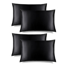 Load image into Gallery viewer, Black Jade Silk Pillowcase