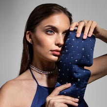 Load image into Gallery viewer, Silk Sleep Eye Mask Crystals by Swarovski®