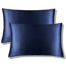 Load image into Gallery viewer, Midnight Blue Silk Pillowcase