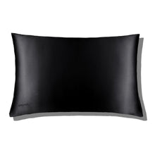 Load image into Gallery viewer, Black Jade Silk Pillowcase