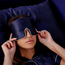 Load image into Gallery viewer, Midnight Blue Silk Pillowcase