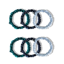 Load image into Gallery viewer, Skinny Scrunchie Set - Blue &amp; Green Shades