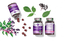 Load image into Gallery viewer, ELDERBERRY GUMMIES WITH VITAMIN C &amp; ZINC - ORGANIC