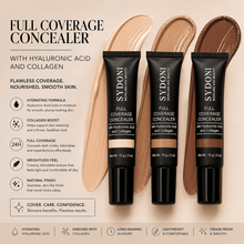 Load image into Gallery viewer, SYDONI FULL COVERAGE CREAM CONCEALER – Maximum Coverage, Seamless Skin .5 OZ.