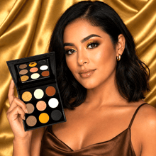Load image into Gallery viewer, SYDONI GODDESS EYESHADOW PALETTE | Rich Golden &amp; Deep Brown Matte &amp; Shimmer Shades
