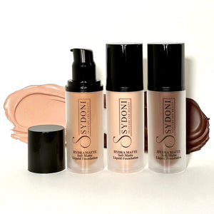MOST LOVED! HYDRA MATTE SOFT MATTE LIQUID FOUNDATION 1.1 FL. OZ. 24 SHADES