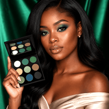 Load image into Gallery viewer, SYDONI JADED EYESHADOW PALETTE | Rich Green &amp; Emerald Matte &amp; Shimmer Shades