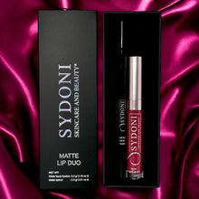 Load image into Gallery viewer, NEW! MERLOT MATTE LIP DUO-BERRY LIP PENCIL WITH MERLOT MATTE LIQUID LIPSTICK