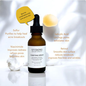 PURIFYING SERUM with SULFUR, NIACINIMIDE and RETINOL 30 ml/ 1fl. oz.