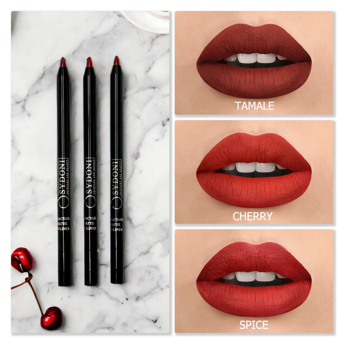 SPICY RED LIP LINER BUNDLE-3 RETRACTABLE LIP LINERS FOR THE PRICE OF 2