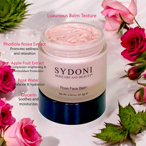 ROSE FACE BALM with GLYCERIN AND RHODIOLA ROSEA EXTRACT 2.03 oz. 57.5g