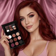 Load image into Gallery viewer, SYDONI ROSE' EYESHADOW PALETTE | Pink &amp; Burgundy Matte Shades with Shimmer Highlights