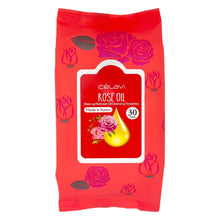 Load image into Gallery viewer, ROSE OIL NOURISHING CLEANSING WIPES 30PK