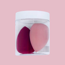 Load image into Gallery viewer, SYDONI PERFECT BLEND- Teardrop Makeup Sponge Duo Clear Storage Jar