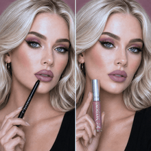 Load image into Gallery viewer, SYDONI SWEET WINE Romantic Pink Matte Lip Duo – Sweet Wine Liquid Lipstick with Elixir Lip Pencil