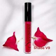 Load image into Gallery viewer, SHADE V9 LUSTRE VINYL FINISH LIPGLOSS - Deep Red with Cool Undertone