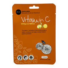 Load image into Gallery viewer, BRIGHTENING VITAMIN C SHEET MASK Net Wt. 0.74oz. 20g