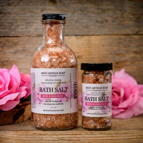 Himalayan Salt Bath Salt With Rose | Ancient Healing Properties