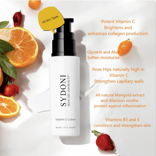 VITAMIN C LOTION with VITAMIN B5 AND ALOE 1.75 OZ. PUMP BOTTLE