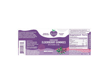 Load image into Gallery viewer, ELDERBERRY GUMMIES WITH VITAMIN C &amp; ZINC - ORGANIC