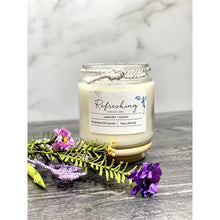 Load image into Gallery viewer, Refreshing Lavender + Lemon Aromatherapy Candle
