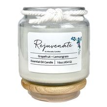 Load image into Gallery viewer, Rejuvenate Grapefruit + Lemongrass Aromatherapy Candle