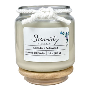 Serenity Lavender + Cedarwood Aromatherapy Candle