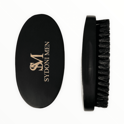 PEAR WOOD MUSTACHE AND BEARD BRUSH made with GRASSTREE AND SYNTHETIC BRISTLES