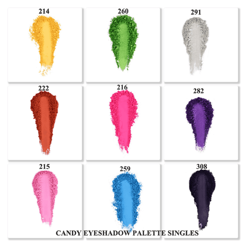CANDY EYESHADOW PALETTE SINGLES REFILLABLE