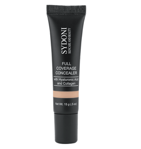 FULL COVERAGE CONCEALING CREAM WITH HYALURONIC ACID AND COLLAGEN .5 OZ.