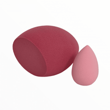 Load image into Gallery viewer, FLAT BOTTOM BEAUTY BLENDER and WATER DROP SPONGE DUO