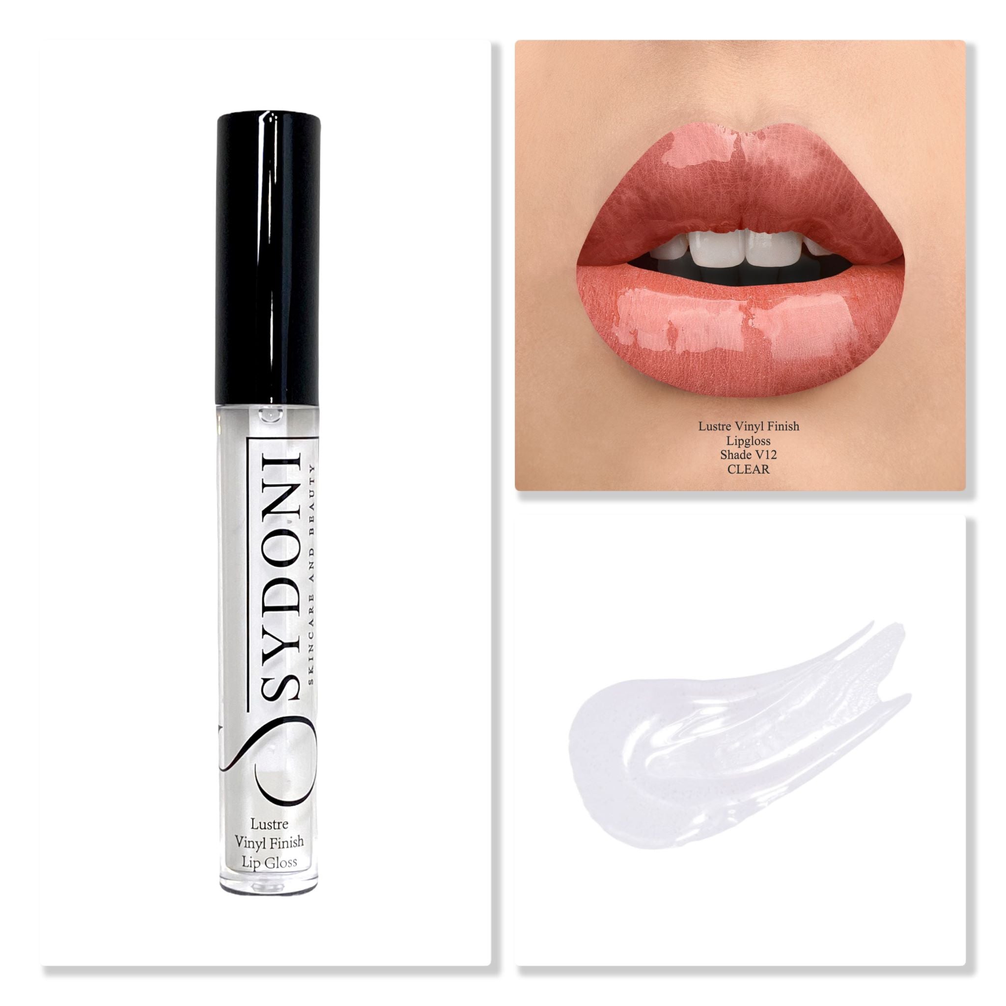 BEST SELLING! V12 Lustre Vinyl Lip Gloss Appears clear on lips