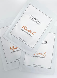 BRIGHTENING VITAMIN C SHEET MASK with HYALURONIC ACID and TREHALOSE 25g. 0.88 fl. oz.